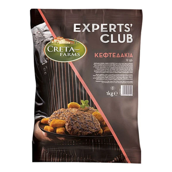 Κεφτεδάκια Προψημένα Κατεψυγμένα EXPERTS CLUB CRETA FARM 1kg
