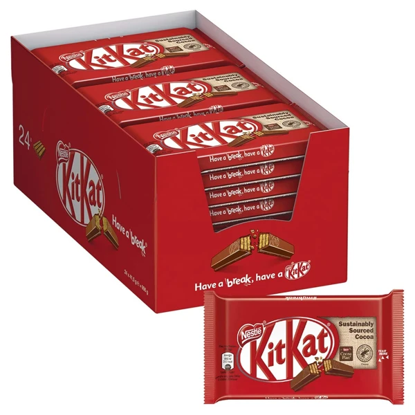 Γκοφρέτα Γάλακτος 4 Finger KIT KAT 41,5gr (24x41,5gr)