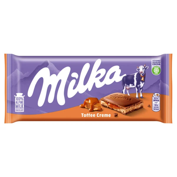 Σοκολάτα Toffee Caramel Κρέμα (Cream) MILKA 100gr