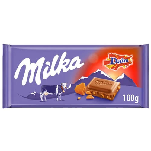 Σοκολάτα Γάλακτος DAIM MILKA 100gr