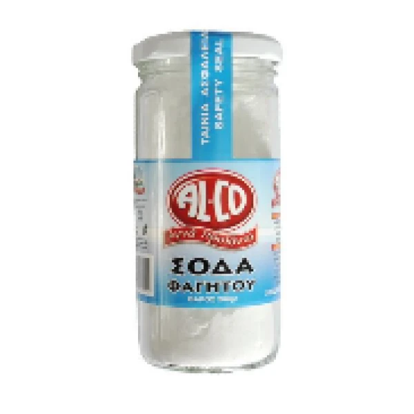 Σόδα Φαγητού σε Γυάλινο Βάζο ALCO 200gr (12x200gr)