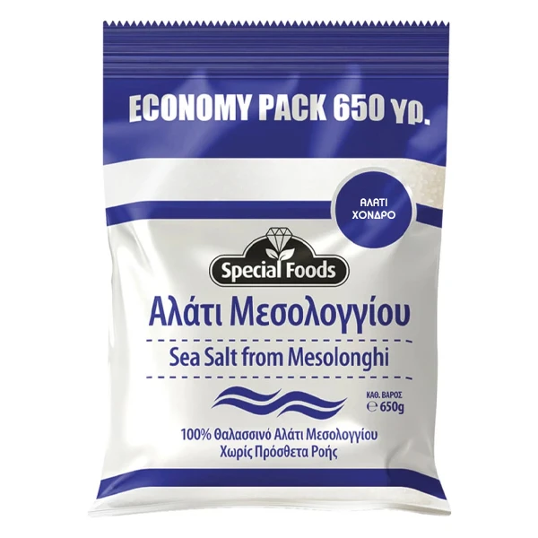 Αλάτι Μεσολογγίου Χονδρό SPECIAL FOODS 650gr
