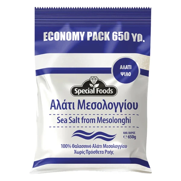Αλάτι Μεσολογγίου Ψιλό SPECIAL FOODS 650gr