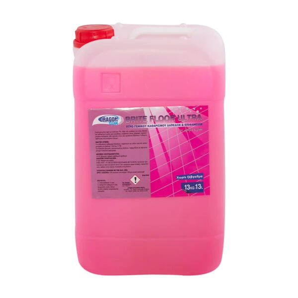 Καθαριστικό Αφαλατικό Μπάνιου & Επιφανειών Brite Floor Ultra με άρωμα Κεράσι DRAGON CLEAN 4lt