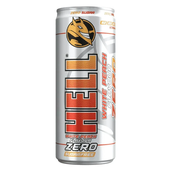 Energy Drink Zero White Peach HELL 250ml