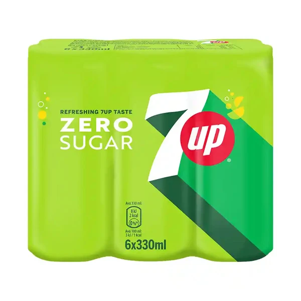 Αναψυκτικό Zero 7UP 330ml (6x330ml)