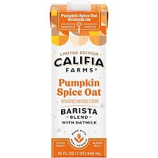 Ρόφημα Βρώμης Pumpkin Spice Barista CALIFIA FARMS 1lt