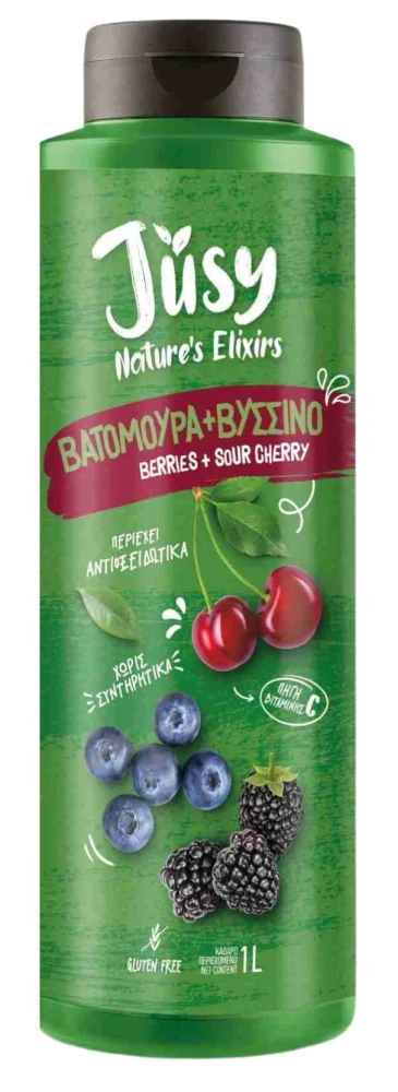 Συμπυκνωμένος Χυμός Βύσσινο & Βατόμουρο JUSY 1lt