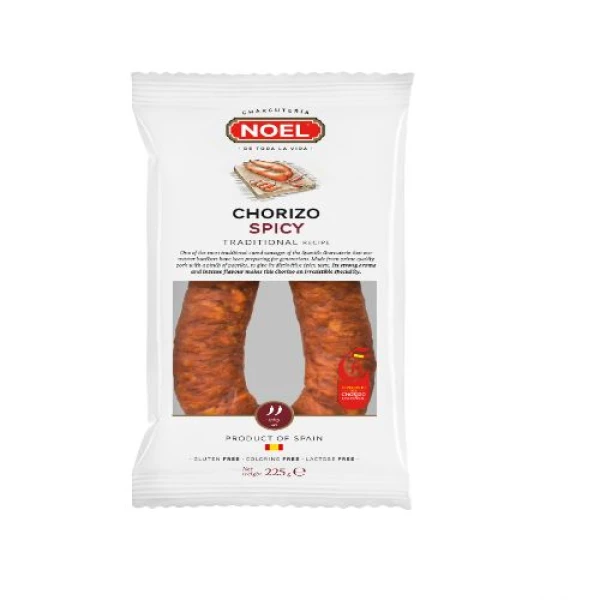 Σαλάμι Chorizo Spicy Παραδοσιακό Ισπανίας Πέταλο NOEL 225gr