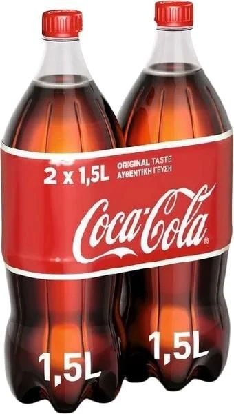 Αναψυκτικό COCA COLA 1,5lt (2x1,5lt)