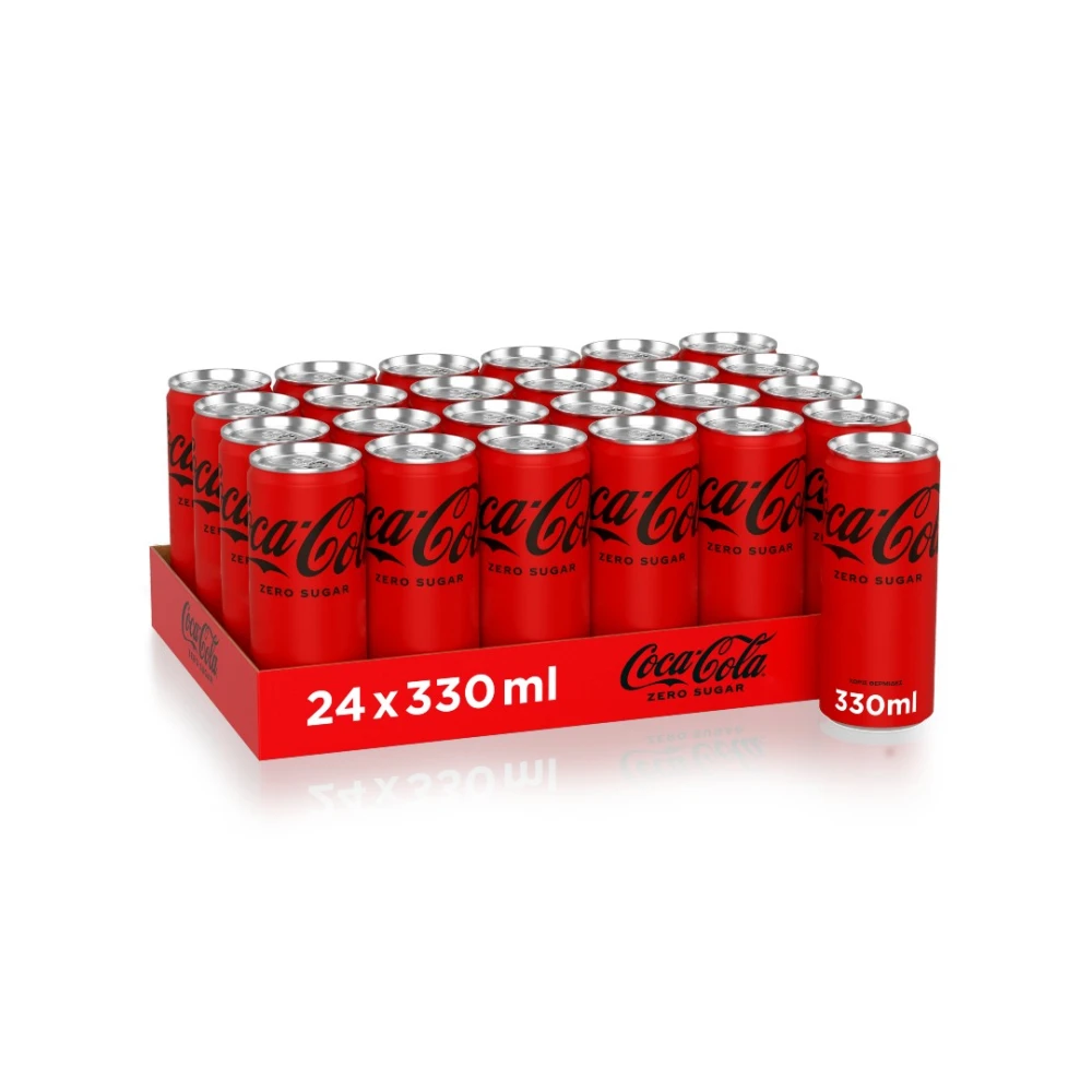 Αναψυκτικό Zero COCA COLA 330ml (24x 330ml)