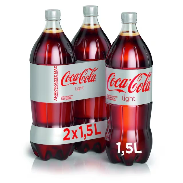Αναψυκτικό Light COCA COLA 1,5lt (2x1,5lt)