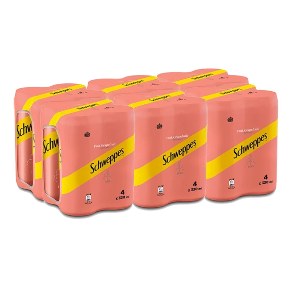 Αναψυκτικό Pink Grapefruit SCHWEPPES 330ml (24x330ml)
