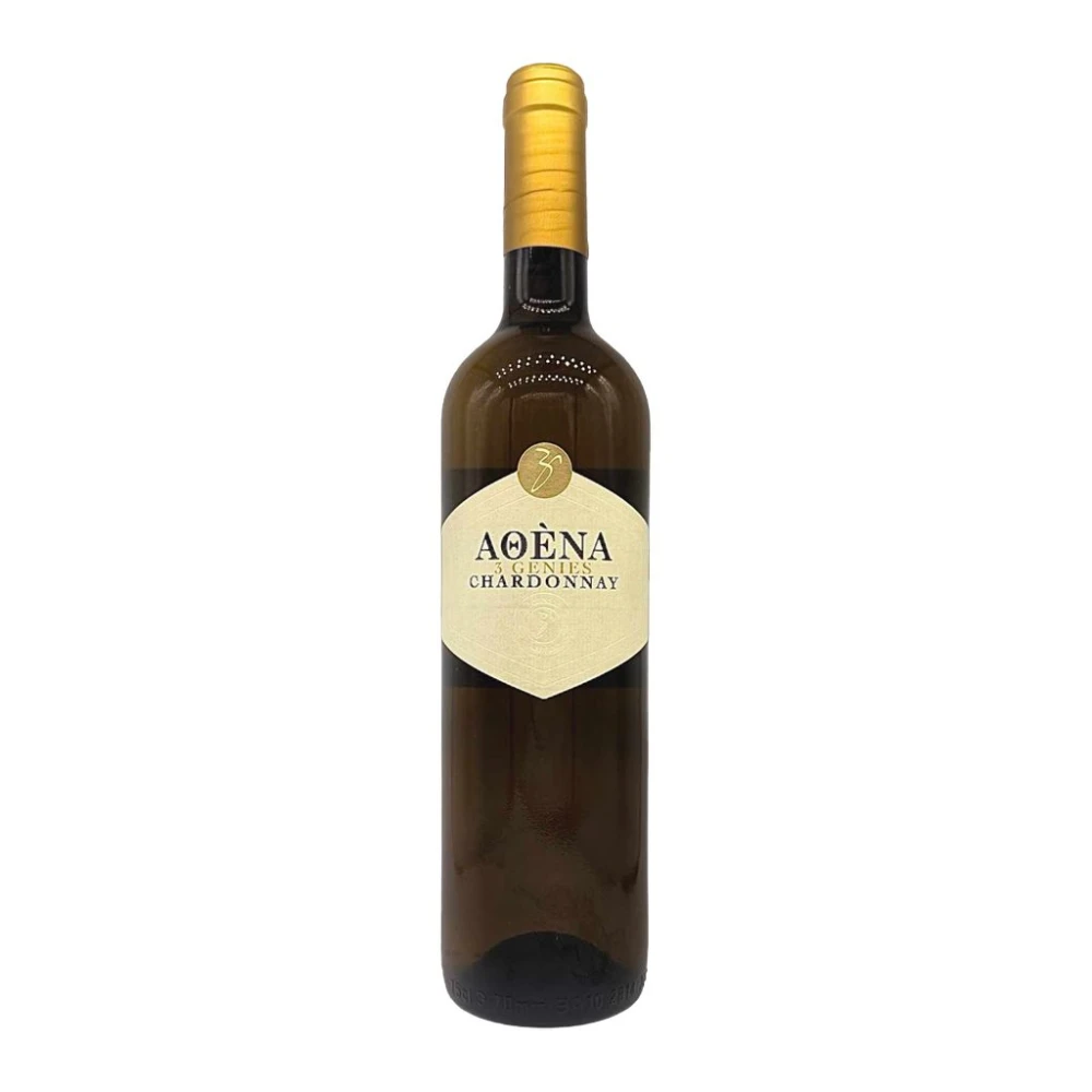 Λευκός Ξηρός Οίνος Chardonnay Αθένα 3 ΓΕΝΙΕΣ 750ml