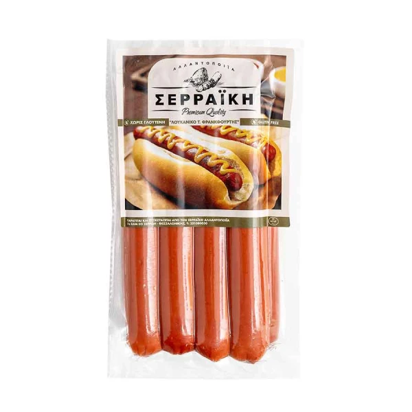 Λουκάνικο Φρανκφούρτης 28-22 ΣΕΡΡΑΙΚΗ ΑΛΛΑΝΤΟΒΙΟΜΗΧΑΝΙΑ ~1,35kg