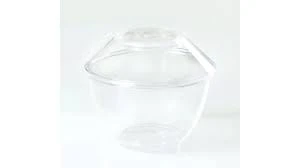 Ποτηράκι με Καπάκι Στρόγγυλο 115ml Διάφανο DK GROUP 30τμχ