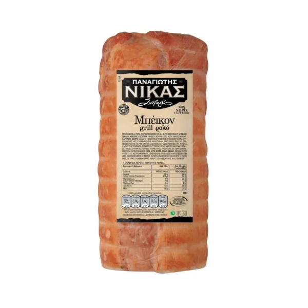 Μπέικον Grill Ρολό Καπνιστό σε Φέτες ΝΙΚΑΣ ~750gr