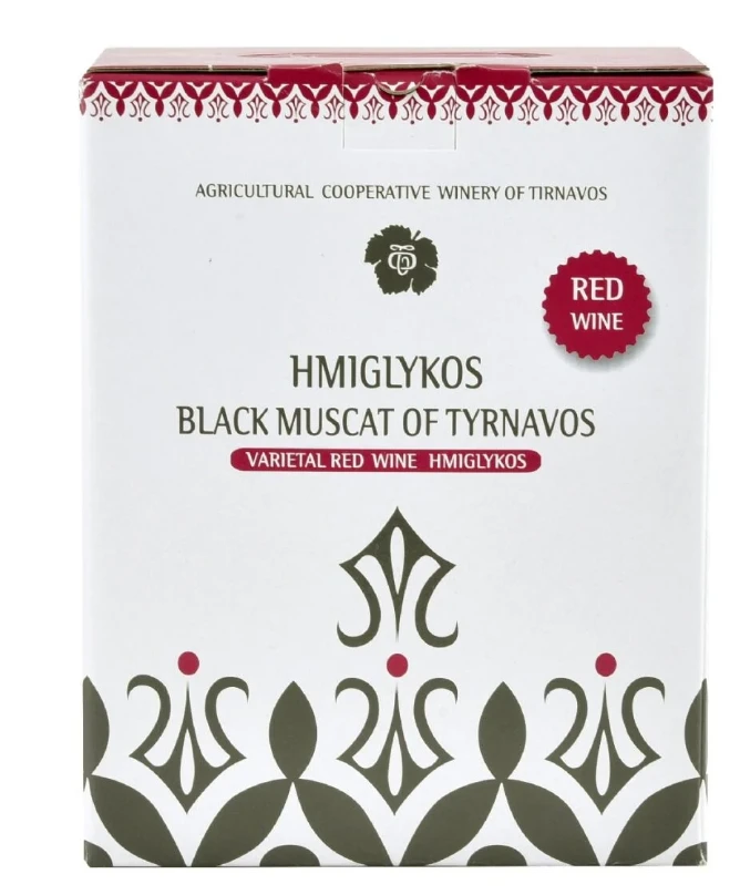Ερυθρός Ημίγλυκος Οίνος ΟΙΝΟΠΟΙΕΙΑ ΤΥΡΝΑΒΟΥ 3lt