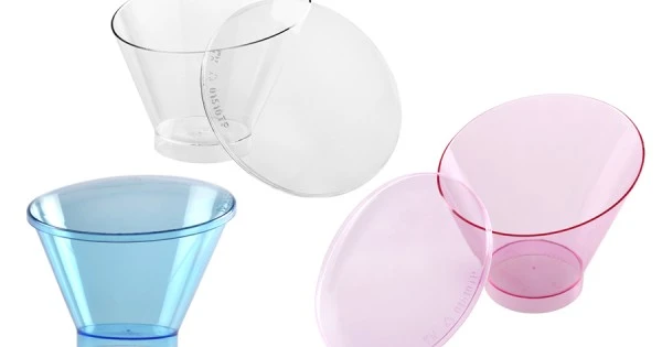 Μπωλ με Καπάκι Ασύμμετρο Γαλάζιο 130ml DK GROUP 30τμχ