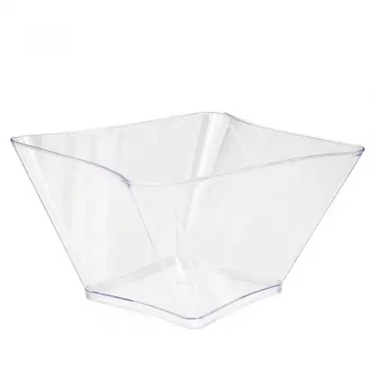 Μπωλ Τετράπλευρο Κυματιστό Διάφανο (χωρίς καπάκι) DK GROUP 10τμχ