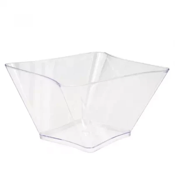 Μπωλ Τετράπλευρο Κυματιστό Διάφανο (χωρίς καπάκι) DK GROUP 10τμχ