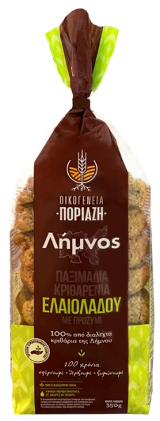 Παξιμάδια Κριθαρένια Λαδιού ΟΙΚΟΓΕΝΕΙΑ ΠΟΡΙΑΖΗ 350gr