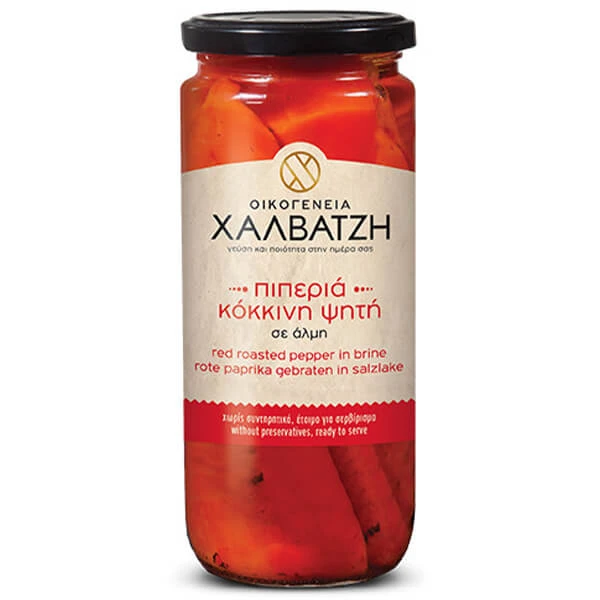 Πιπεριά Ψητή σε Βάζο ΑΓΡΟΚΗΠΟΣ ΧΑΛΒΑΤΖΗ 450gr