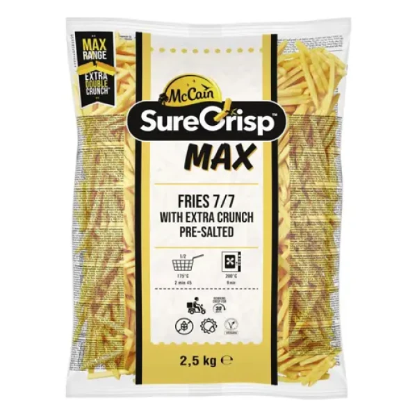 Πατάτες Κατεψυγμένες Προτηγανισμένες Max Fries 7x7 MC CAIN 2,5kg
