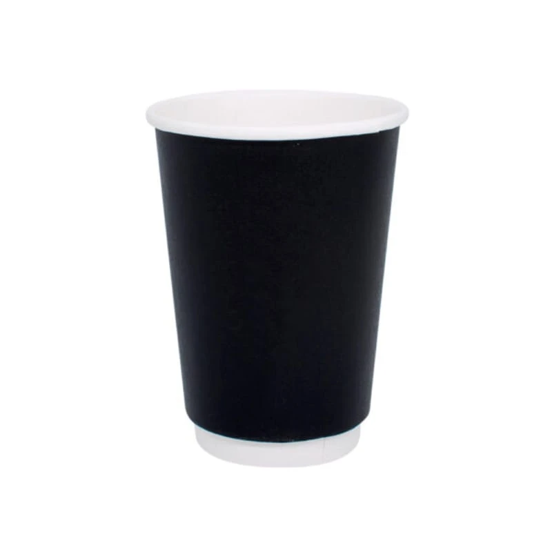Ποτήρι Χάρτινο Διπλότοιχο 16oz Μαύρο 20τμχ