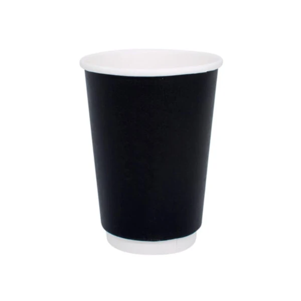 Ποτήρι Χάρτινο Διπλότοιχο 16oz Μαύρο 20τμχ