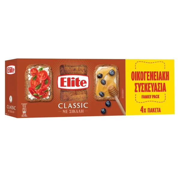 Φρυγανιές Σίκαλης Family Pack ELITE 360gr