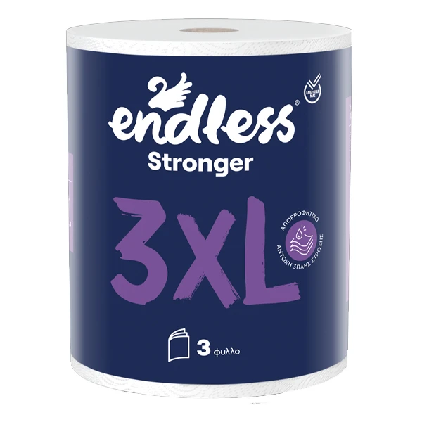 Χαρτί Κουζίνας Ρολό Stronger 3Φ ENDLESS 42m