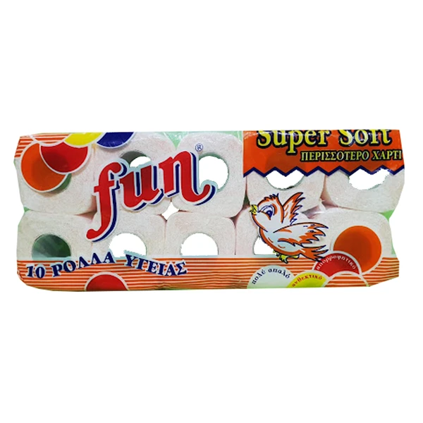 Χαρτί Υγείας 3Φυλλο 70gr FUN 10τμχ