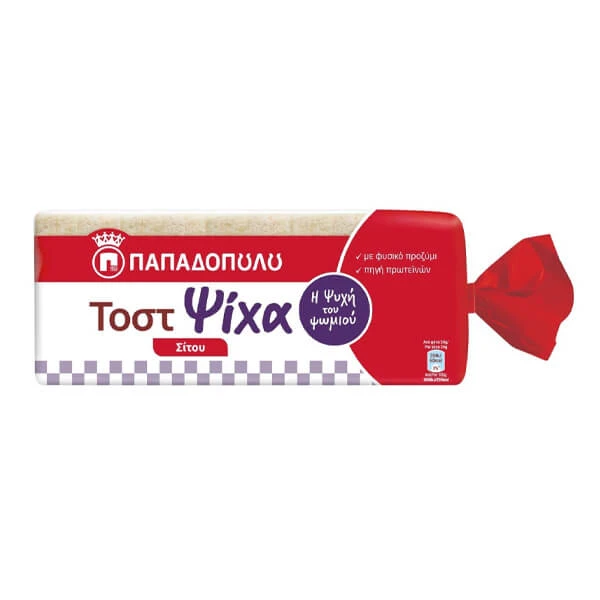 Ψωμί Τοστ (Σίτου) Ψίχα ΠΑΠΑΔΟΠΟΥΛΟΥ 450gr
