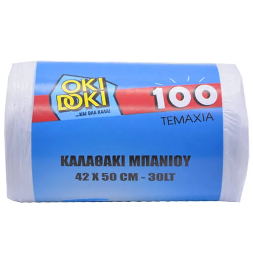 Σακούλες Απορριμάτων 42x50cm OKI DOKI 100τμχ