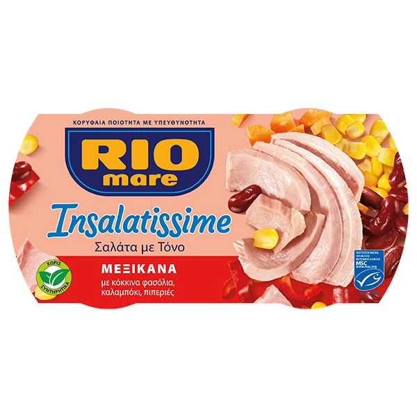 Τόνος Πολυσαλάτα Μεξικάνα RIO MARE 160gr (2x160gr)