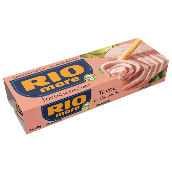 Τόνος σε Ελαιόλαδο RIO MARE 80gr (3x80gr)