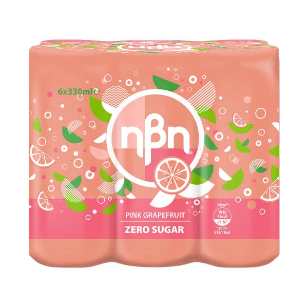 Αναψυκτικό Pink Grapefruit Χωρίς Ζάχαρη ΗΒΗ 330ml (6x330ml)