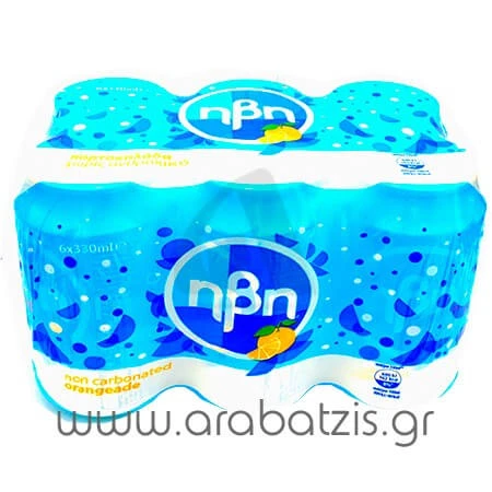 Αναψυκτικό Πορτοκαλάδα Μπλε Χωρίς Ανθρακικό ΗΒΗ 330ml (6x330ml)