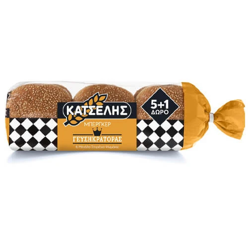 Ψωμάκια για Burger ΚΑΤΣΕΛΗΣ 546gr