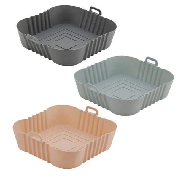 Φόρμα Σιλικόνης Τετράγωνη για Air Fryer 20cm TNS 1τμχ