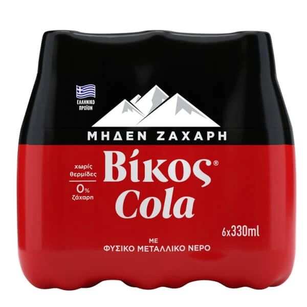 Αναψυκτικό Cola Zero ΒΙΚΟΣ 330ml (6x330ml)