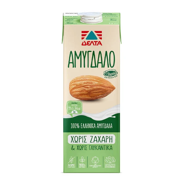 Ρόφημα Αμυγδάλου Χωρίς Ζάχαρη ΔΕΛΤΑ 1lt