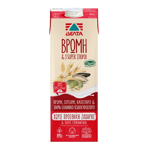 Ρόφημα Βρώμης & Super Σπόρων ΔΕΛΤΑ 1lt