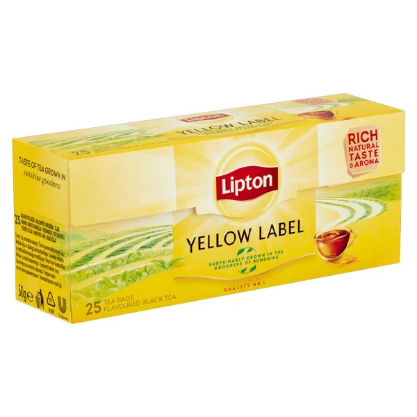 Μαύρο Τσάι Φακελάκι Yellow Label LIPTON 25τμχ (25x2gr)