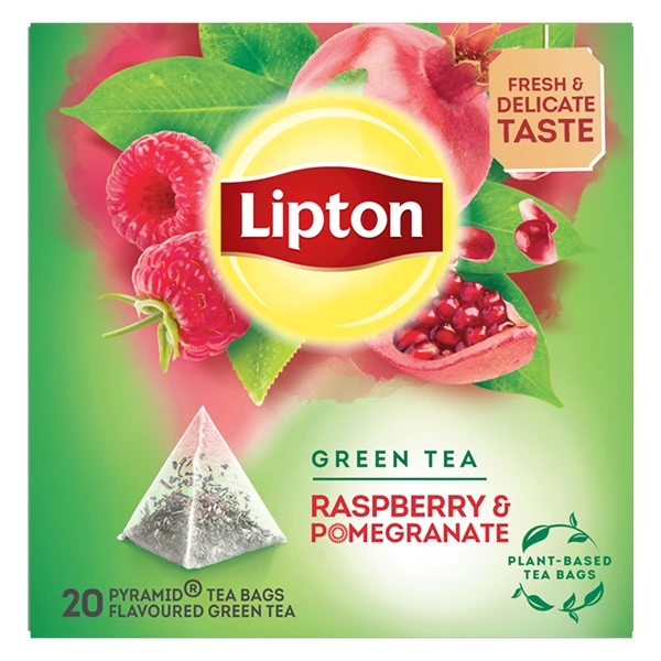 Πράσινο Τσάι Πυραμίδα Βατόμουρο & Ρόδι LIPTON 20τμχ (20x1,4gr)