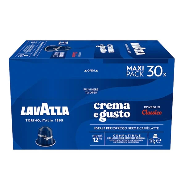 Nespresso Caps Crema Gusto LAVAZZA 30τμχ (30x5,5gr)