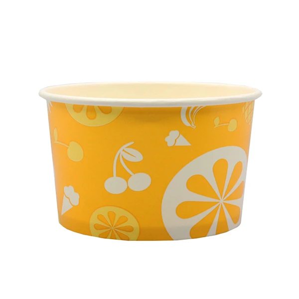 Κύπελο Παγωτού 3oz Yellow Χάρτινο 50τμχ