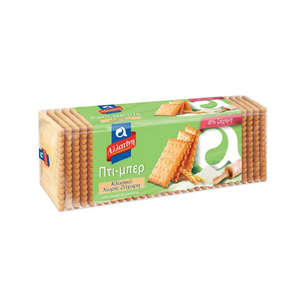 Μπισκότα Πτι-Μπερ Χωρίς Ζάχαρη ΑΛΛΑΤΙΝΗ 225gr