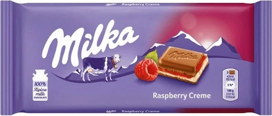 Σοκολάτα Rasberry Cream MILKA 100gr